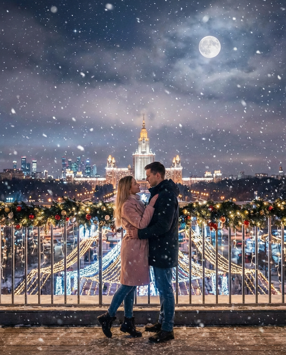 Сильный приворот на мужчину – результат любовной магии, восстановление отношений и счастливая пара Сильный приворот на мужчину — пара влюбленных зимой на фоне города, результат любовной магии